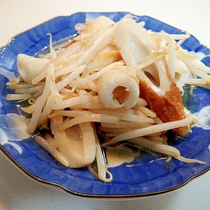 竹輪ともやしの味ぽん炒め